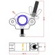 TRITON BLUE SA 3852 300 BK ABRAZADERA NEGRA DE ALUMINIO PARA TUBOS DE 38 A 52 MM