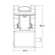 TRITON BLUE SA 2552 25 BK ABRAZADERA/ GARRA UNIVERSAL CLAMP PARA TUBOS DE 25 A 5