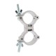 TRITON BLUE DA 4852 75 S ABRAZADERA DOBLE DE ALUMINIO PARA TUBOS DE 48 A 52 MM