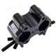 TRITON BLUE DA 4852 500 BK ABRAZADERA NEGRA DOBLE DE ALUMINIO PARA TUBOS DE 48 A