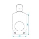 TRITON BLUE HORIZON R4 IP PORTAGOBOS RECORTE 60W IP65