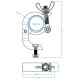 TRITON BLUE SA 4852 150 S GARRA DE ALUMINO PARA TUBOS DE 48 A 52 MM