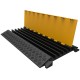 TRITON BLUE CB5 PASACABLES 5 CANALES 900 MM COLOR NEGRO TAPA AMARILLA