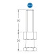 TRITON BLUE SP7 ADAPTADOR SPIGOT ACERO CON ROSCA M12