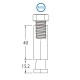 TRITON BLUE SP3 ADAPTADOR SPIGOT ACERO CON ROSCA HEMBRA M10 008-007