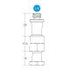 TRITON BLUE SP9 ADAPTADOR SPIGOT UNIVERSAL DE LATON CON ROSCA 3/8