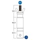 TRITON BLUE SP17 ADAPTADOR SPIGOT ACERO CON ROSCA M10
