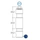 TRITON BLUE SP14 ADAPTADOR SPIGOT ACERO CON ROSCA HEMBRA M10 008-034