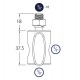 TRITON BLUE SP15 ADAPTADOR SPIGOT CON ROSCA MACHO 3/8 Y SOPORTE CON 2 AGUJEROS 5