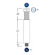 TRITON BLUE SP5 ADAPTADOR SPIGOT ALUMINIO CON ROSCA 3/8