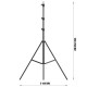 TRITON BLUE TP3 250 TRIPODE NEGRO DE ALUMINIO 3 ALTURAS