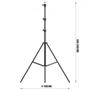 TRITON BLUE TP3 250 TRIPODE NEGRO DE ALUMINIO 3 ALTURAS