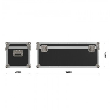 TRITON BLUE FC2 BAUL TRANSPORTE MULTIUSOS FLIGHTCASE 1040 X 406 X 420 MM