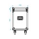 TRITON BLUE ORBIT DMX FLY FLIGHTCASE DE TRANSPORTE PARA UNA TURBINA ORBIT DMX