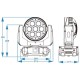 TRITON BLUE ORION W84 NEON CABEZA MOVIL WASH 7 LED