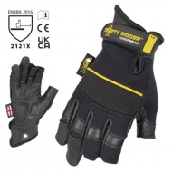 DIRTY GUANTE T-S LEATHER GRIP - FRAMER (3 dedos cortados) Tercera piel (V3)