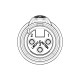 NEUTRIK NC3FX1-TOP XLR 3 PIN HEMBRA AEREA IP65
