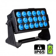 BRITEQ BTI-AKKUCHROMA PROYECTOR COMPACTO IP65 18 LED RGBL DE 10WDMX INALAMBRICO