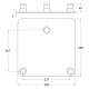 CONTEST BASE TRIANGULAR EM29. PARA TRUS TRIO 29 NEGRO