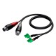PROCAB CABLE 2 x XLR HEMBRA - 2 x bloque de terminales (3p - 3,81 mm) 1,5 m