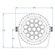 TRITON BLUE AQUA METEOR 228 PAR LED 19 LED X 12 RGBWAUV IP65