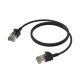 PROCAB Slimline CAT6A RJ45-RJ45 0,30 metros negro