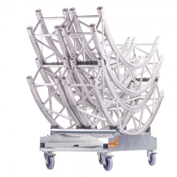 ADMIRAL Carro transporte truss circular de 30 STRONG GIRL con 4 ruedas