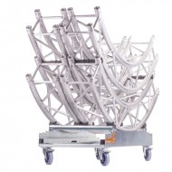 ADMIRAL Carro transporte truss circular de 30 STRONG GIRL con 4 ruedas