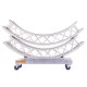 ADMIRAL Carro transporte truss circular de 30 STRONG GIRL con 4 ruedas