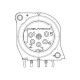 CONECTOR XLR 5P MACHO PCB HORIZONAL NEUTRIK