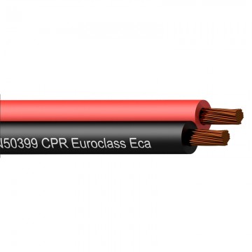 PROCAB CABLE DE ALTAVOZ ROJO Y NEGRO 2 x 1.5 mm² 16 AWG-CCA (precio metro)