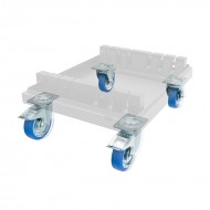 ADMIRAL Set Castor 160mm x4 ruedas ZEWACW34Silvr Castor 160mm con freno WLL 300kg