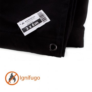 ADMIRAL TELON 3 x 6 m Ancho x Alto 380 gr/m2 Negro