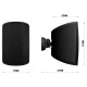 Audibax Pro Fiji 6 Negro Pareja de altavoces IP65 Montaje en Pared