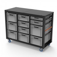 ADMIRAL CARRO ALMACENAJE H 3. 3 UNIDADES, H 112 CON TAPA SUPERIOR