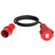 AUDIBAX CEE500-25-5P CABLE CEE 16A 5P MACHO A 16A 5P HEMBRA 5 M