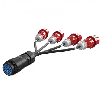 AUDIBAX A-SCP-F-4CEE4P-M-25 CABLE SOCAPEX 19P HEMBRA A 4X CEE 16A 4P MACHO 0,5 M