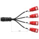 AUDIBAX A-SCP-F-4CEE4P-M-25 CABLE SOCAPEX 19P HEMBRA A 4X CEE 16A 4P MACHO 0,5 M
