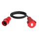 AUDIBAX CEE500-60-5P CABLE CEE 32A 5P MACHO A 32A 5P HEMBRA 5 M