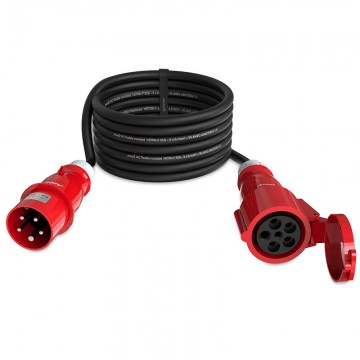 AUDIBAX CEE2500-60-5P CABLE CEE 32A 5P MACHO A 34A 5P HEMBRA 25 M