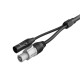 AUDIBAX PC-XLR-250 CABLE SEÑAL XLR A XLR + ALIMENTACION INPUT POWERCON A OUTPUT