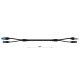 AUDIBAX PC-XLR-1000 CABLE SEÑAL XLR A XLR + ALIMENTACION INPUT POWERCON A OUTPU