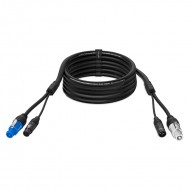 AUDIBAX PC-XLR-1000 CABLE SEÑAL XLR A XLR + ALIMENTACION INPUT POWERCON A OUTPU