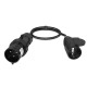 AUDIBAX A-CEE3P-SC-25 CABLE ADAPTADOR CEE 16A 2P+T MACHO A SCHUKO 16A HEMBRA 1 M