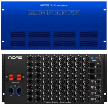 MIDAS DL251 CAJA DE ESCENARIO DE 48 ENTRADAS, 16 SALIDAS CON 48 PREAMPLIFICADORE