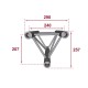 CONTEST TRUSS TRIANGULAR 29X29 PT29-050 de 50cm