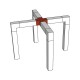 CONTEST AG29-041 TRAMO TRUSS TRIANGULAR 4 DIRECCIONES NEGRO