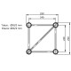 CONTEST TRUSS CUADRADO 29X29 QUAD29-025 DE 0,25 m.