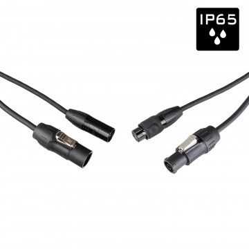 HILEC CABLE HIBRIDO POWERCON TRUE1 - XLR 3 PIN 1,5 metros SEETRONIC