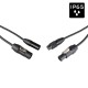 HILEC CABLE HIBRIDO POWERCON TRUE1 - XLR 3 PIN 5 metros SEETRONIC